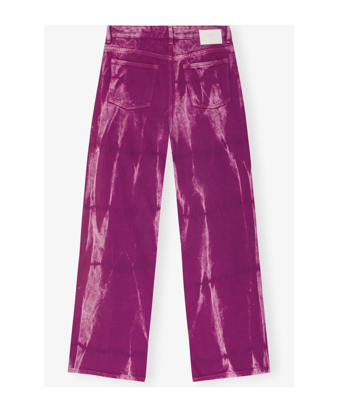 Ganni Overdyed Purple Heavy Denim Marri Jeans In Purple