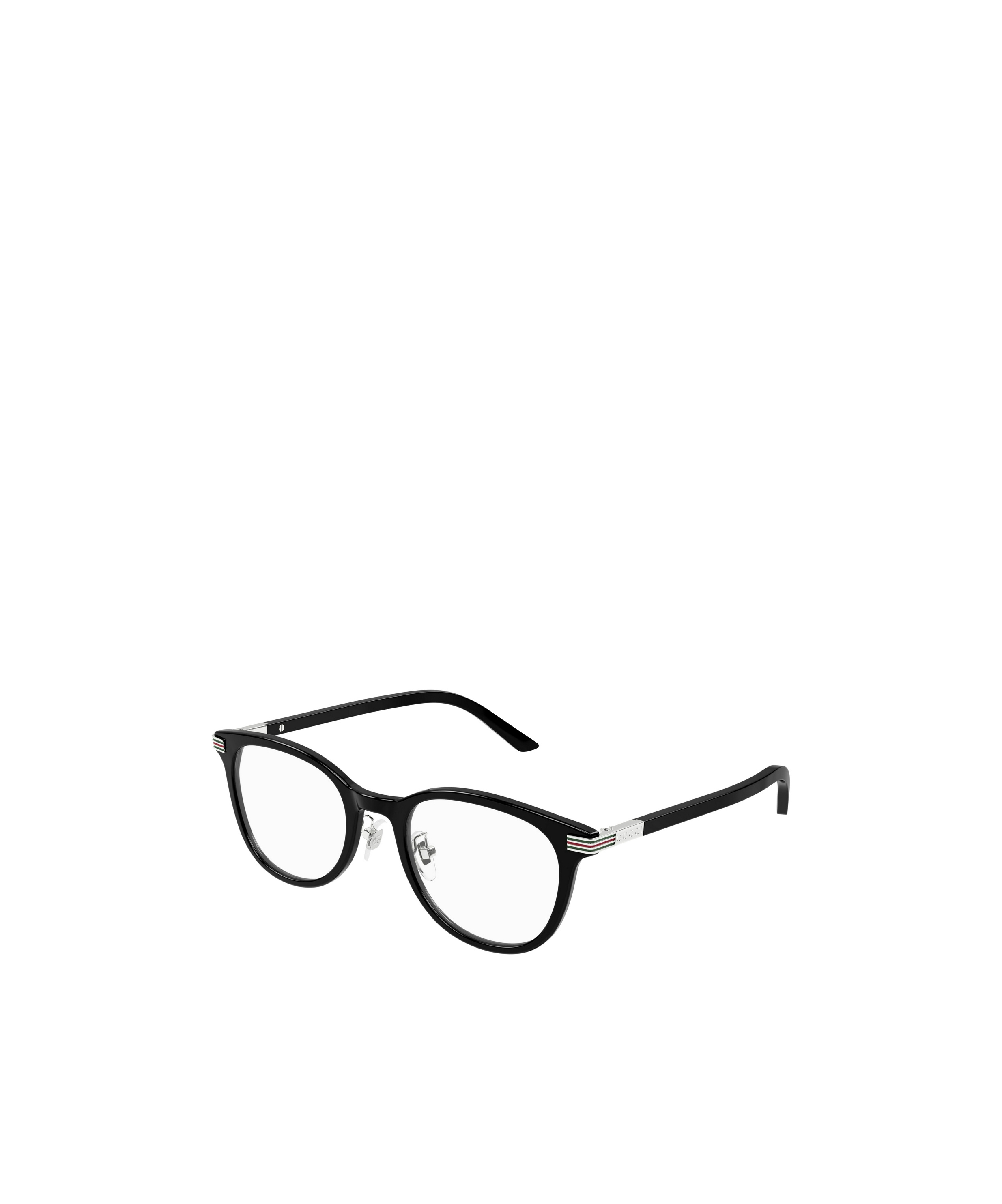 Gucci Eyewear Oval Frame Glasses In Black