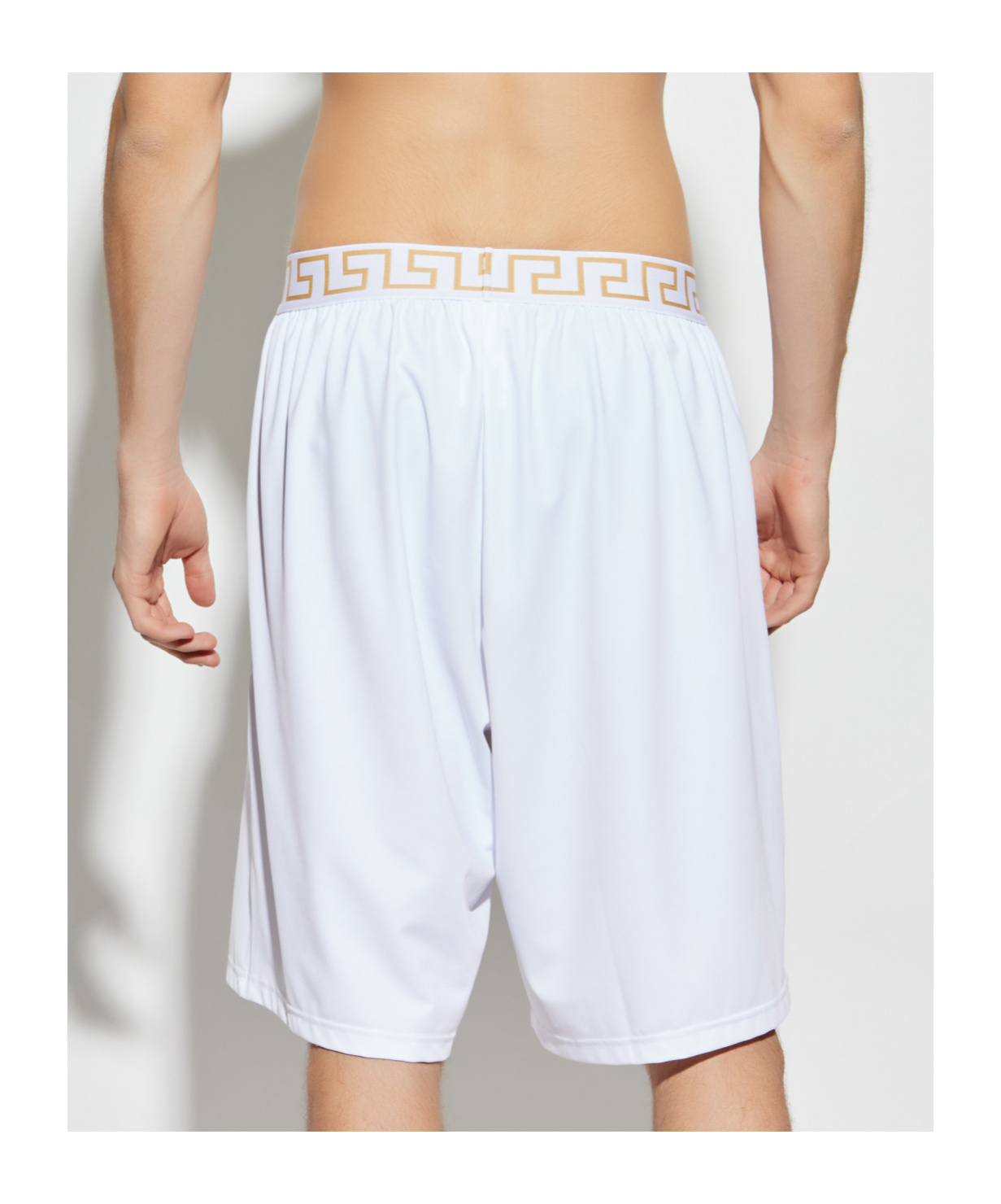 Versace Pattern Elastic Waist Swimming Trunks