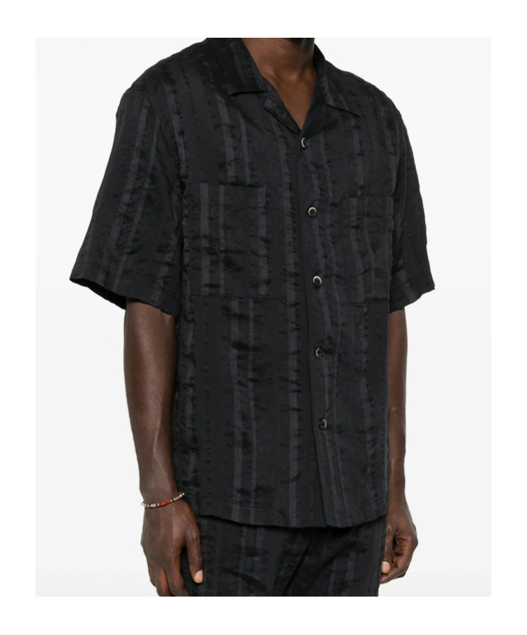 Shop Barena Venezia Short-sleeved Shirt In Black