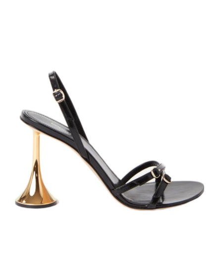 Shop Coperni Open-toed High-heeled Sandals In Black