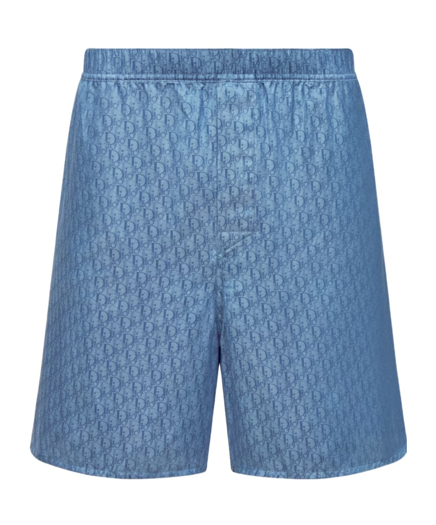 Dior Oblique Shorts In Blue