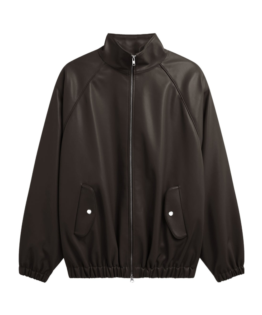 The Frankie Shop Senta Faux Leather Bomber
