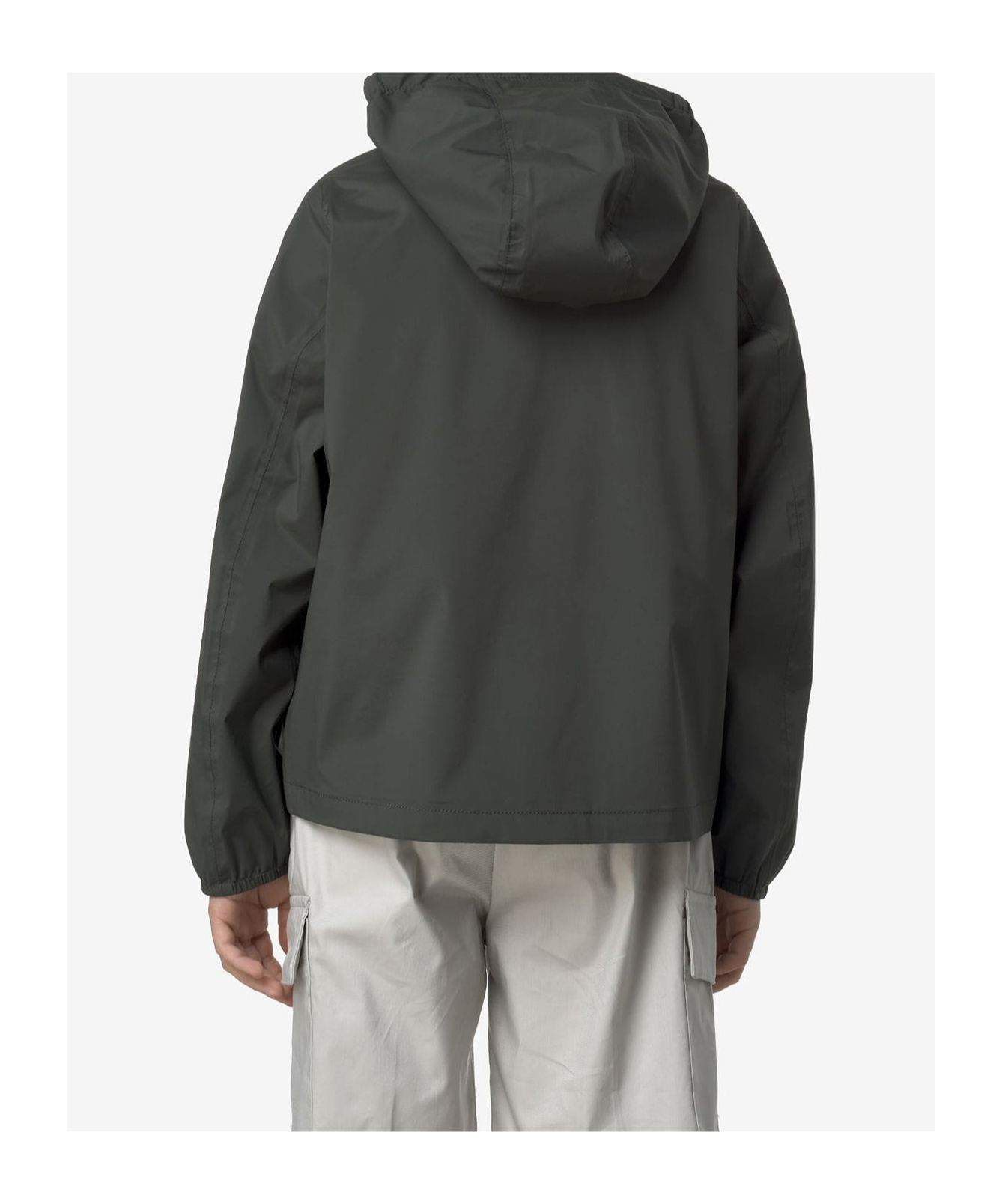 K-way Hooded Jacket In Black