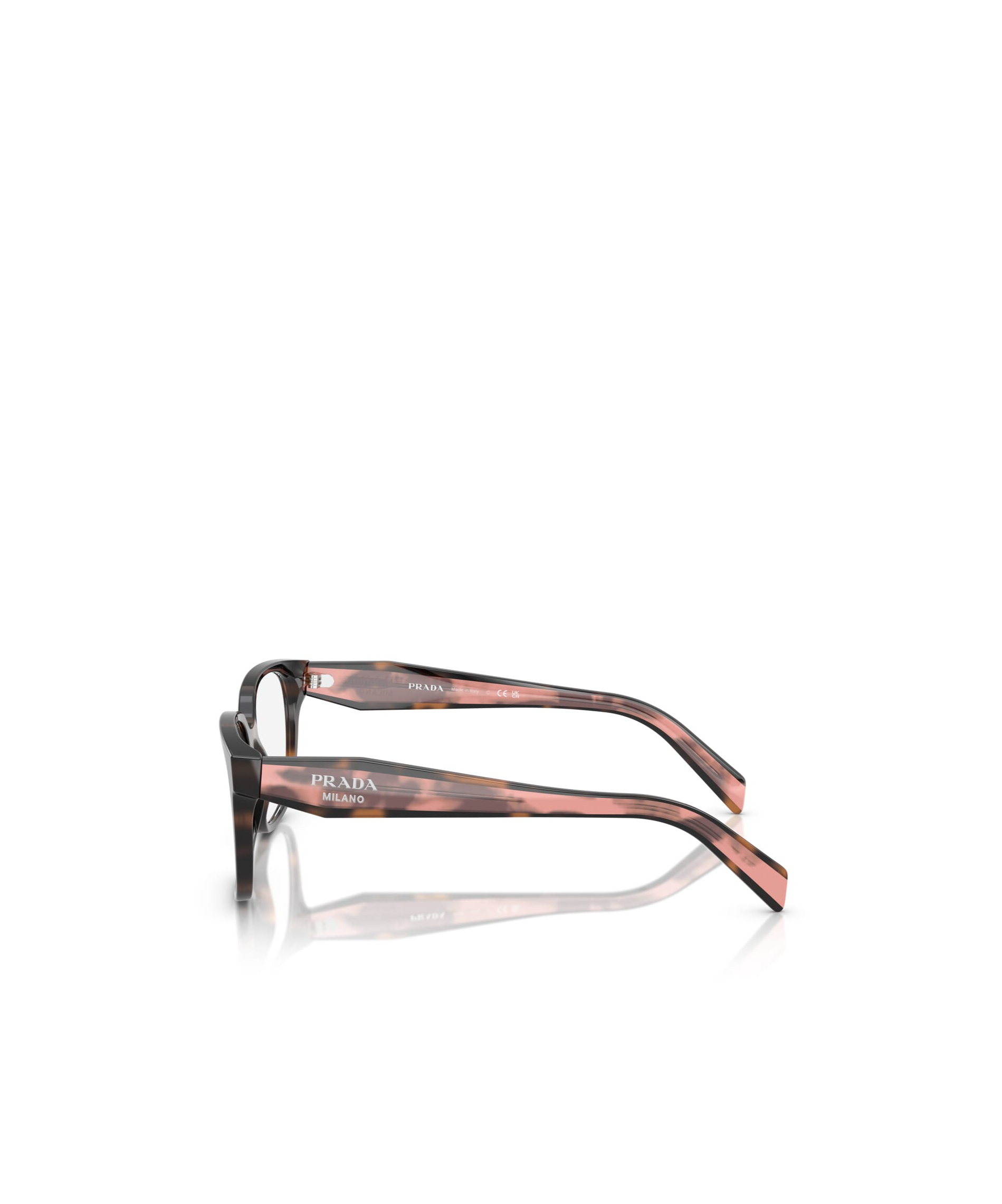 Prada Eyewear Square Frame Glasses In Gray