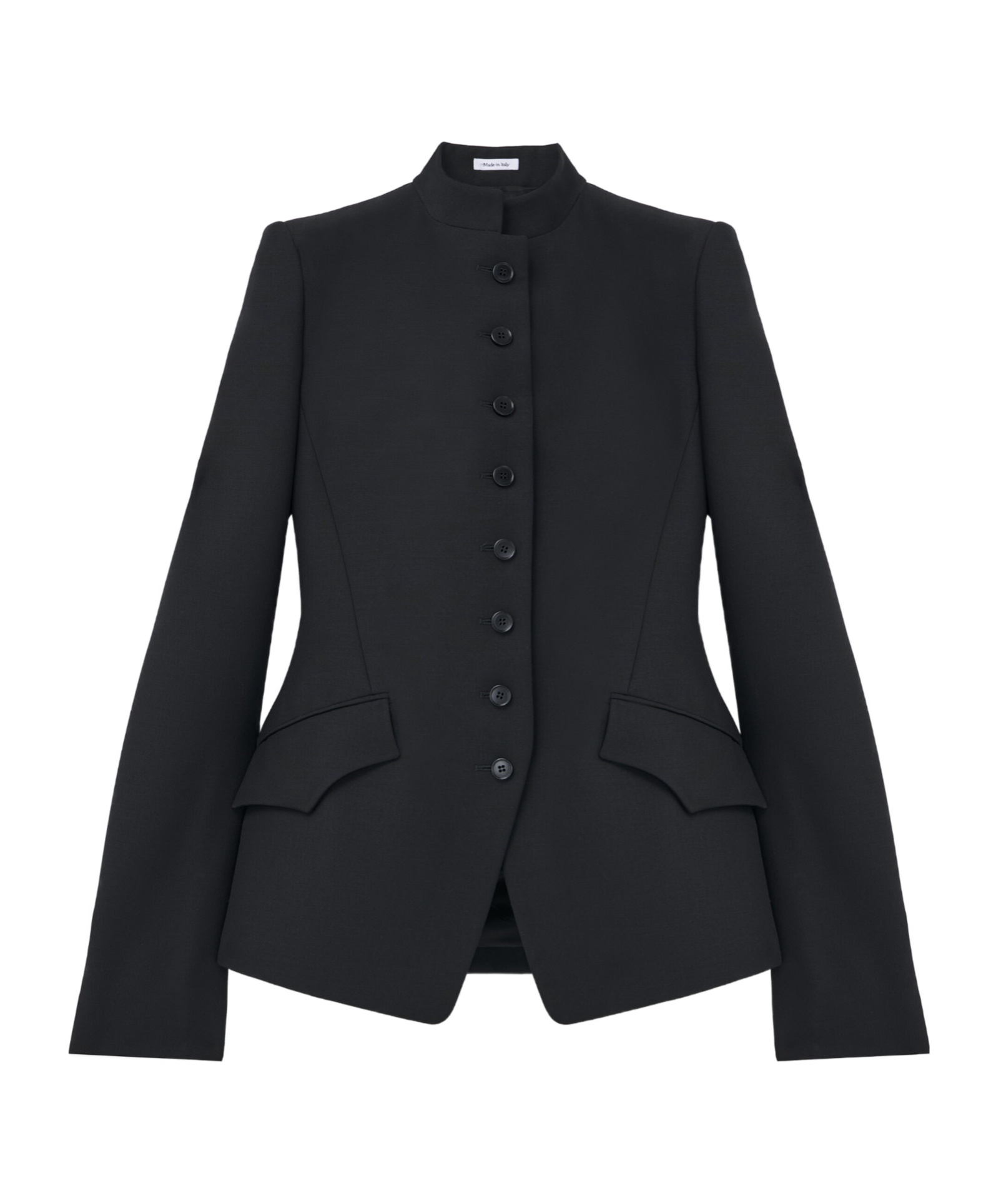 Alexander Mcqueen Wool-mohair Military Jacket In Black
