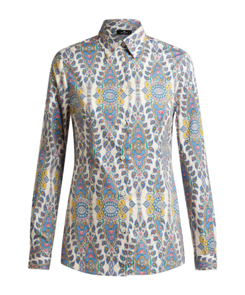 Etro Paisley Printed Slim-fit Shirt In Multicolor