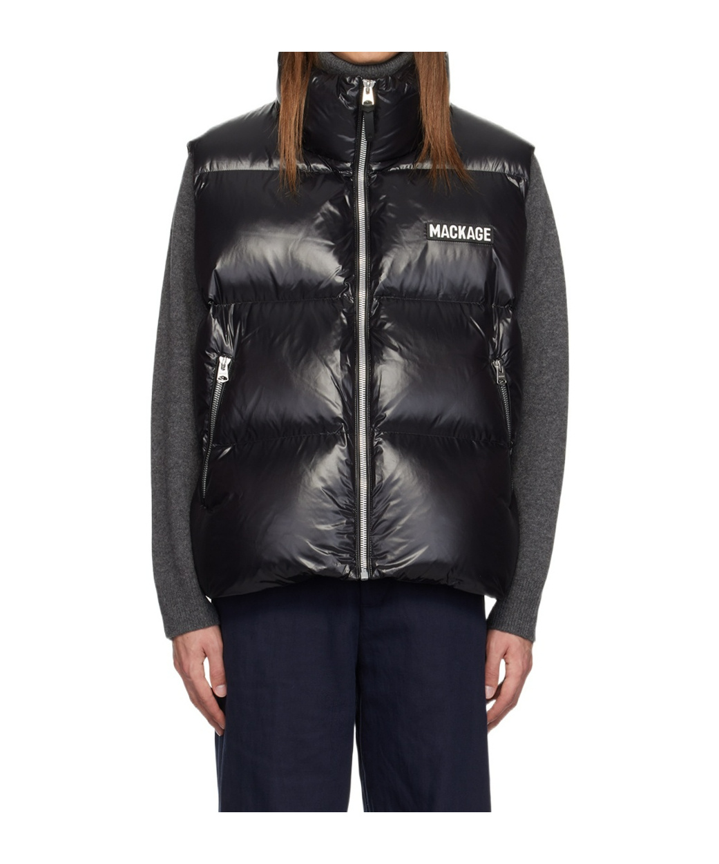 Mackage Black Kane Down Vest In Black