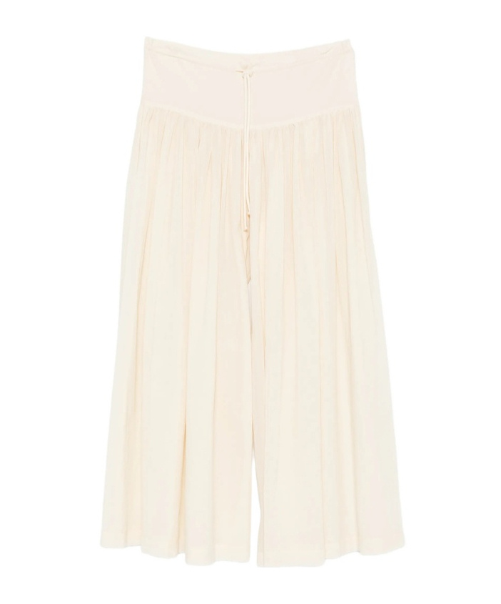 The Row Long Drawstring Skirt In White
