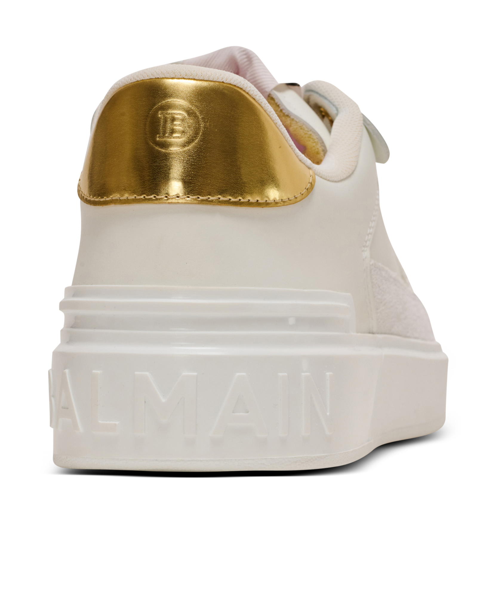Balmain B-court Flip Leather Sneakers - Women's - Leather In White