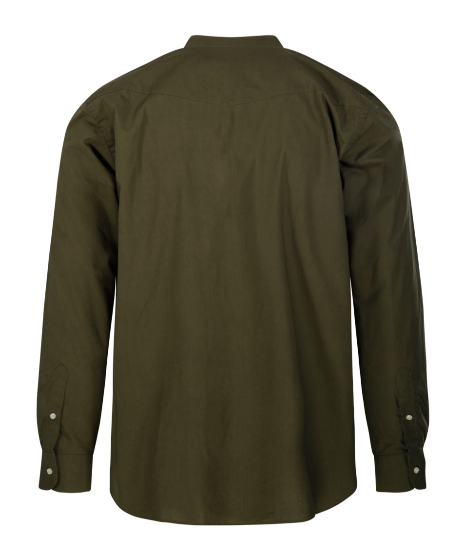 Shop Officine Generale Organic Cotton Shirt In Green