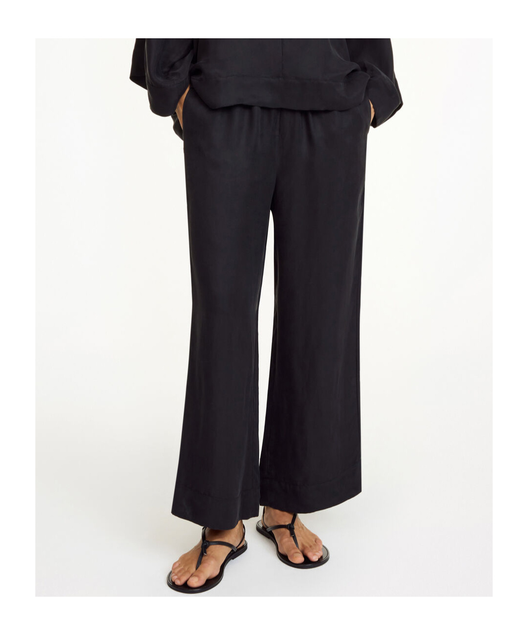 Shop By Malene Birger Mirabello Trousers In Black