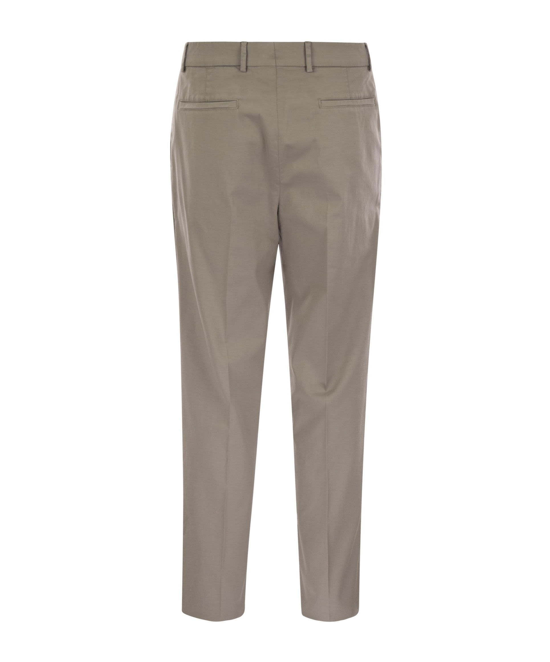 Brunello Cucinelli Belt-loop Casual Pants In Gray