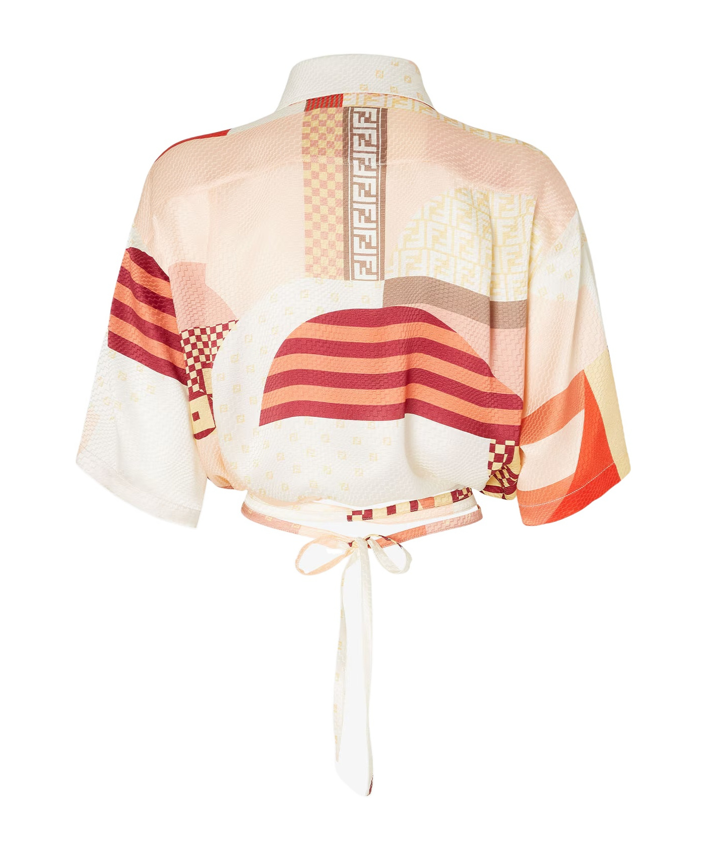 Fendi Camicia In Seta Stampata Donna