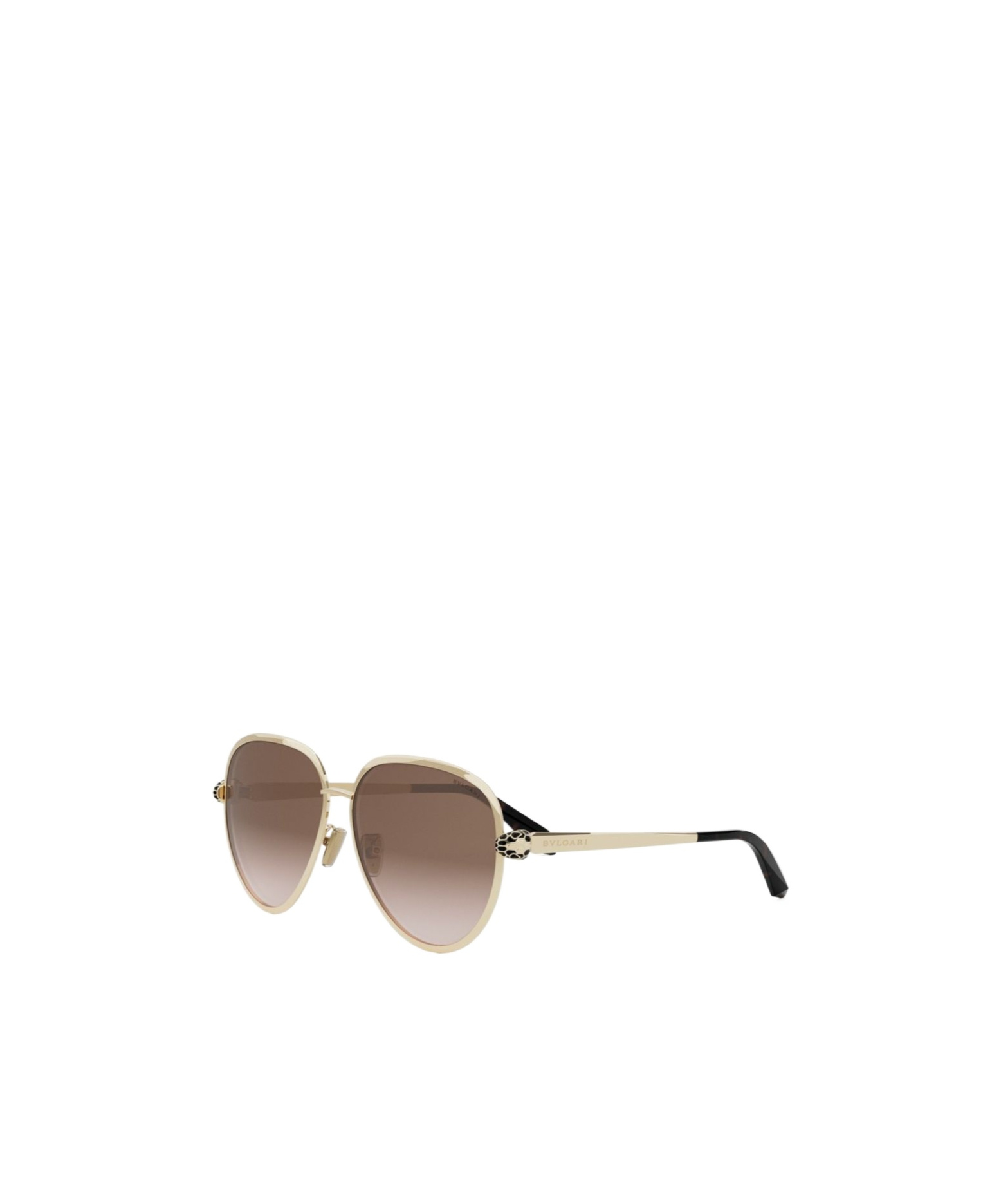 Bvlgari Bulgari Aviator Frame Sunglasses In Gray