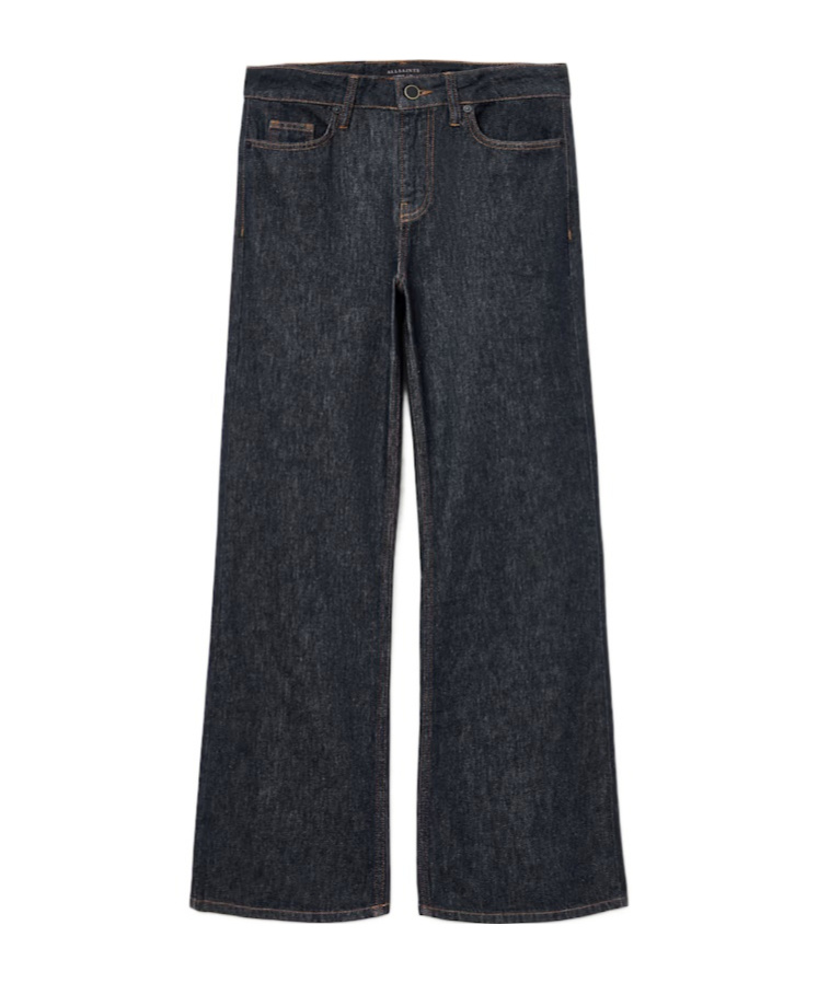 Allsaints Ember Flared Bootcut Jeans In Black