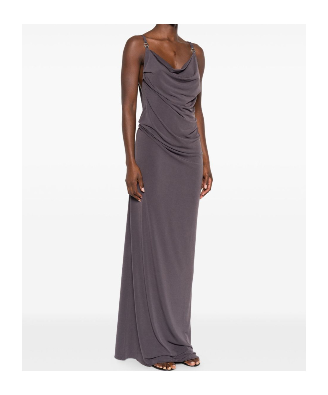 Coperni A Ruffle-trimmed Sleeveless Dress In Black