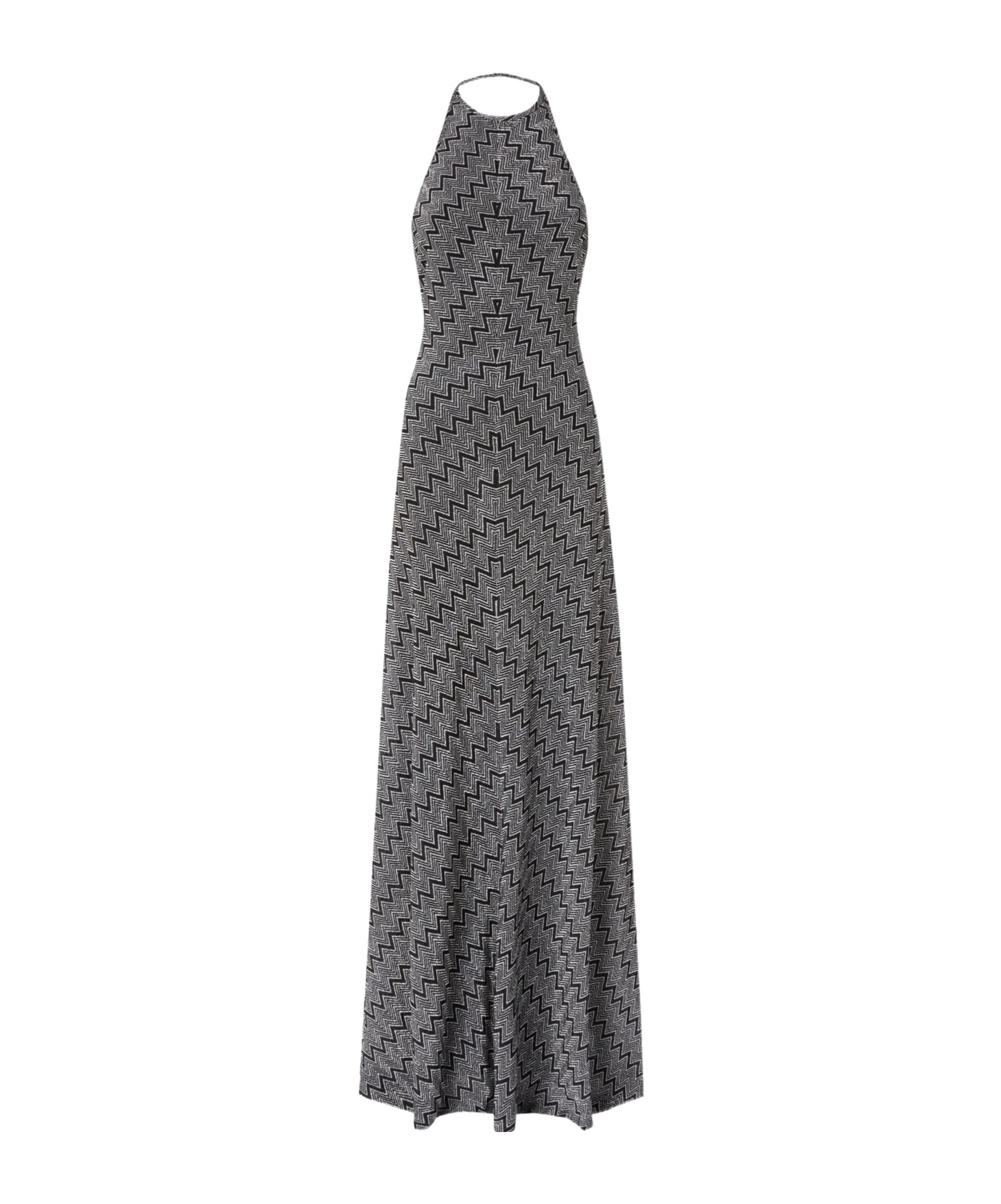 Shop Missoni Halter Neck Dress In Black