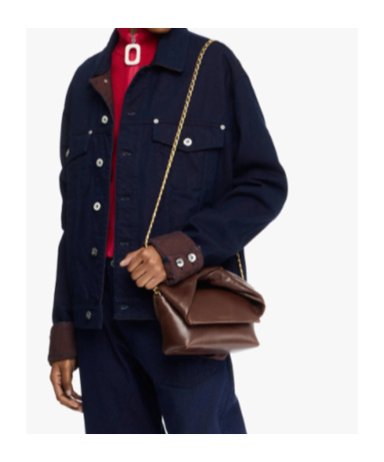 Jw Anderson Twisted-handle Leather Tote Bag In Brown