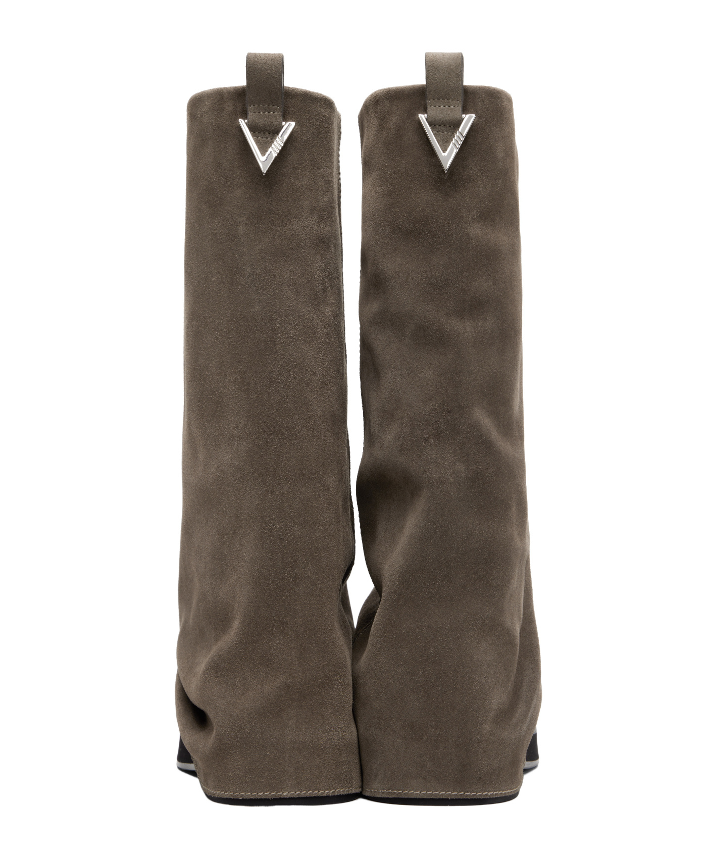 Attico Robin Combat Thigh-high Boots In Brown