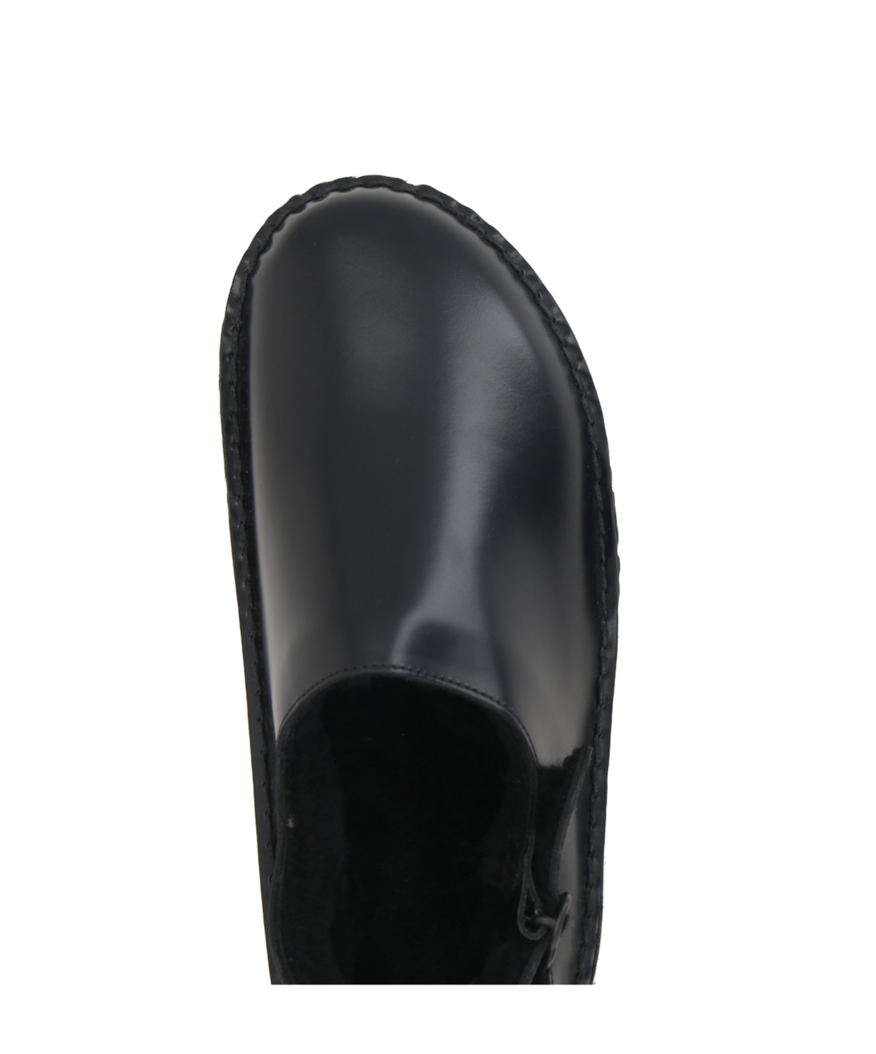 Hereu Round-headed Flat Sandals In Black