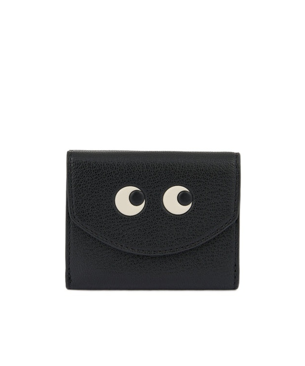 Shop Anya Hindmarch Mini Eyes Wallet In Black