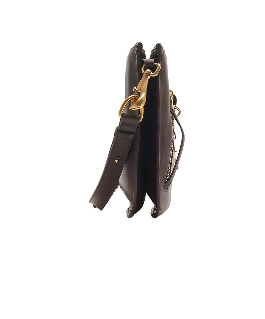 Shop Burberry Shield Twin Bag In Black