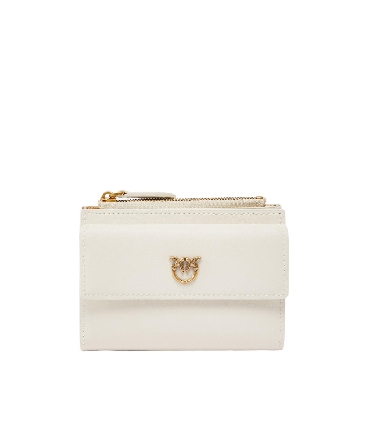 Pinko Love Compact Wallet In White