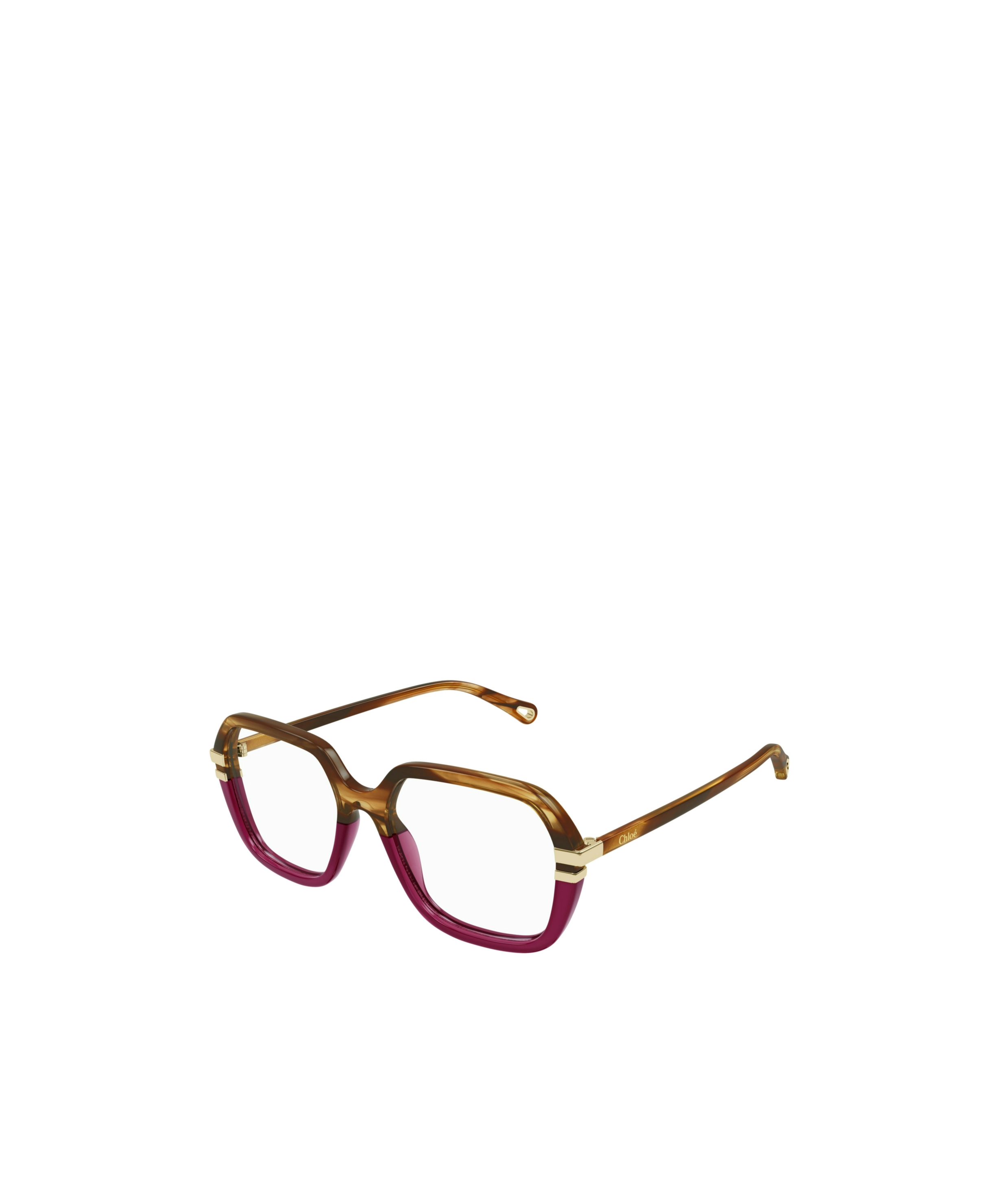 Chloé Eyewear Rectangle Frame Glasses In Red