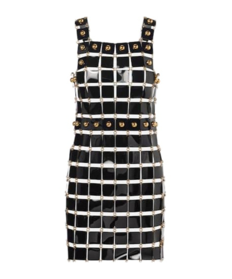 Rabanne Studded Minidress In Yellow
