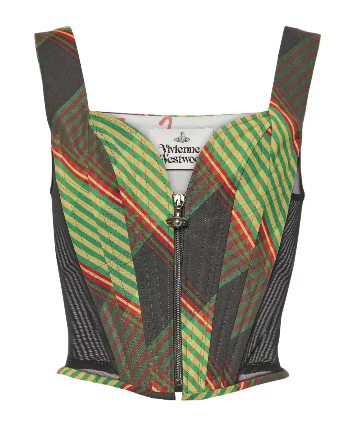 Vivienne Westwood Plaid Corset In Multicolor