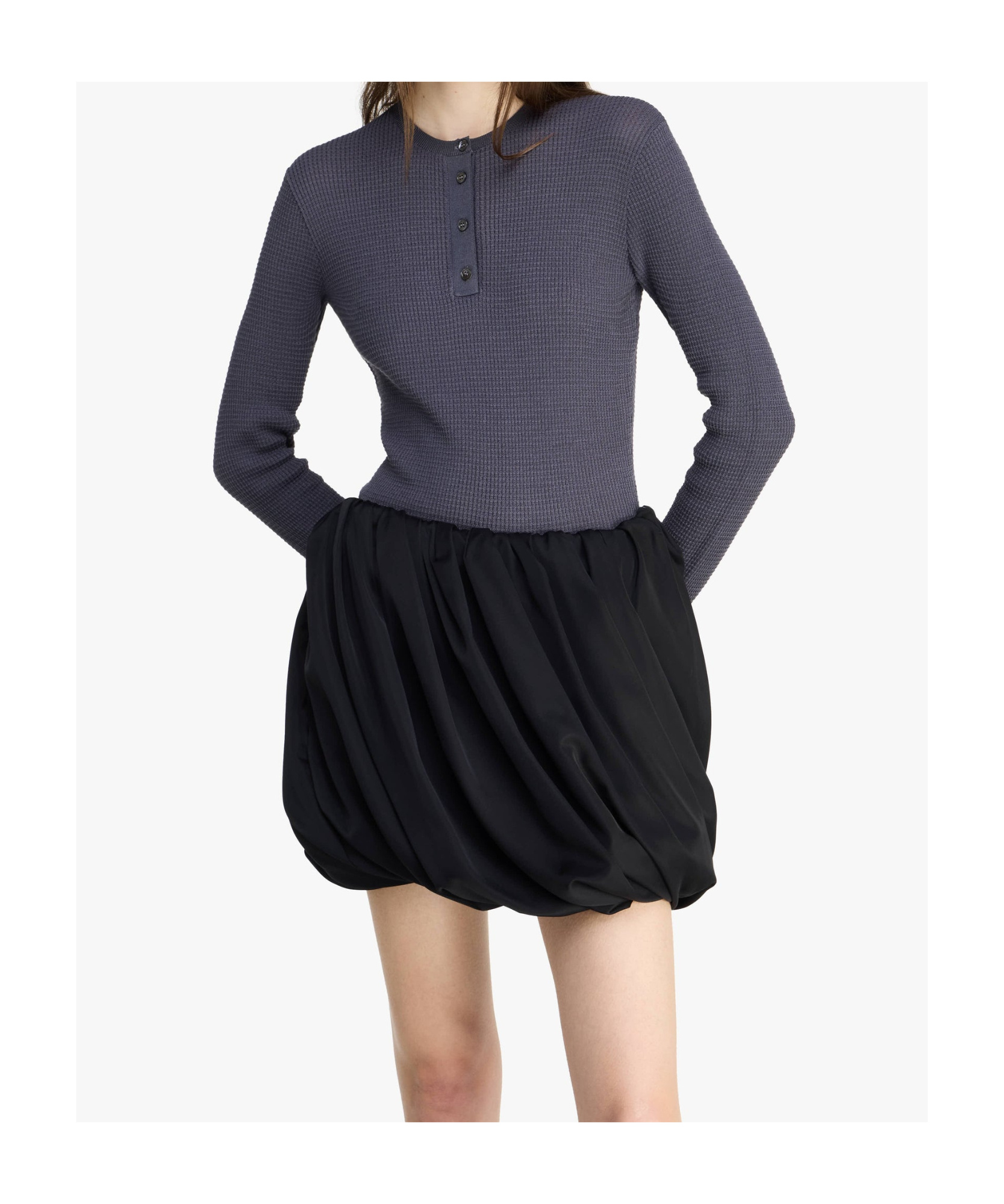 Jw Anderson Rolled Hemline Mini Skirt In Black