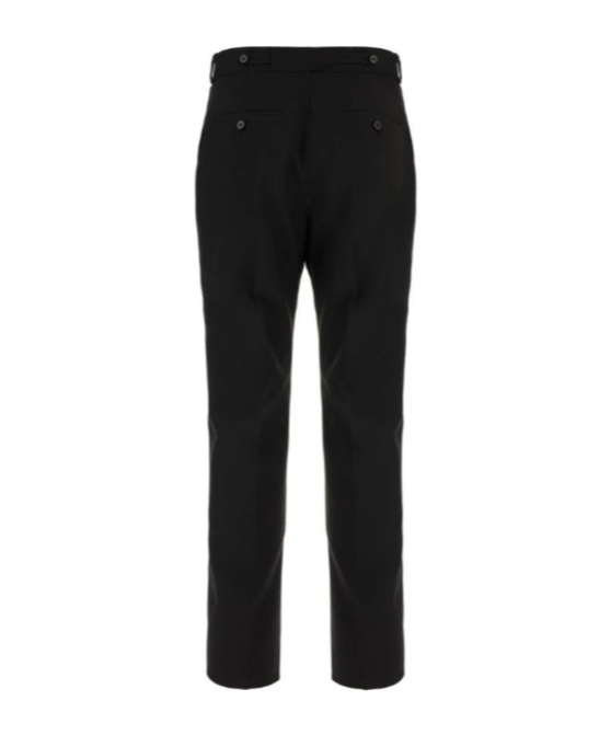 Alexander Mcqueen Pleated-front Trousers In Black