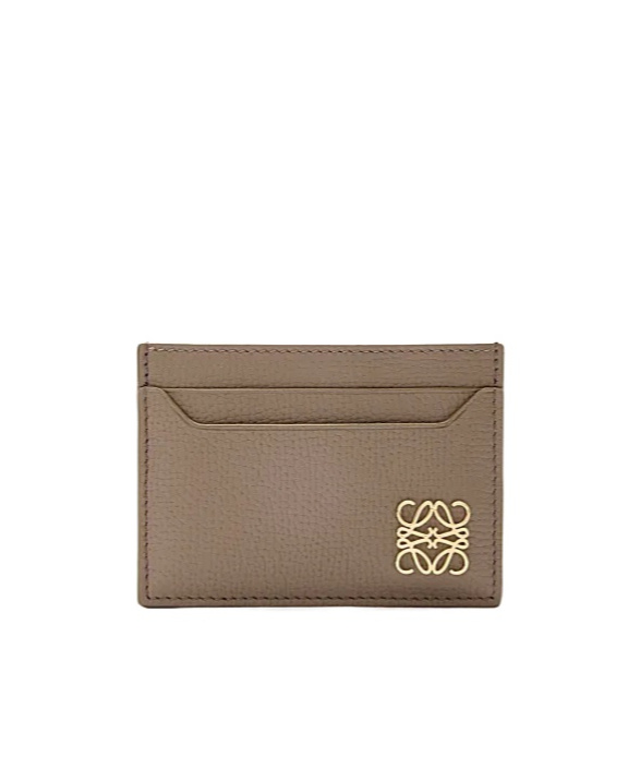 Loewe Anagram Plain Cardholder In Pebble Grained Calfskin