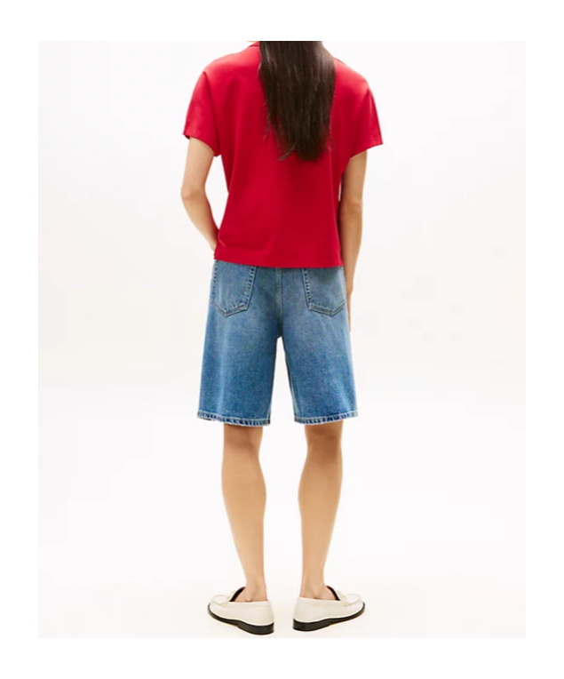 Tommy Hilfiger Short Sleeve Polo Shirt In Red
