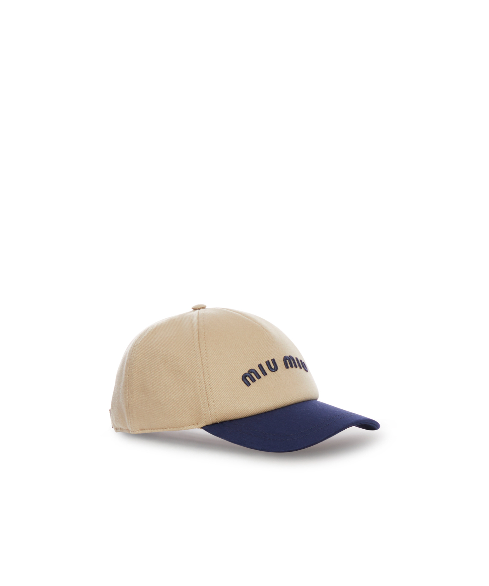 Miu Miu Drill Baseball Cap In Nude