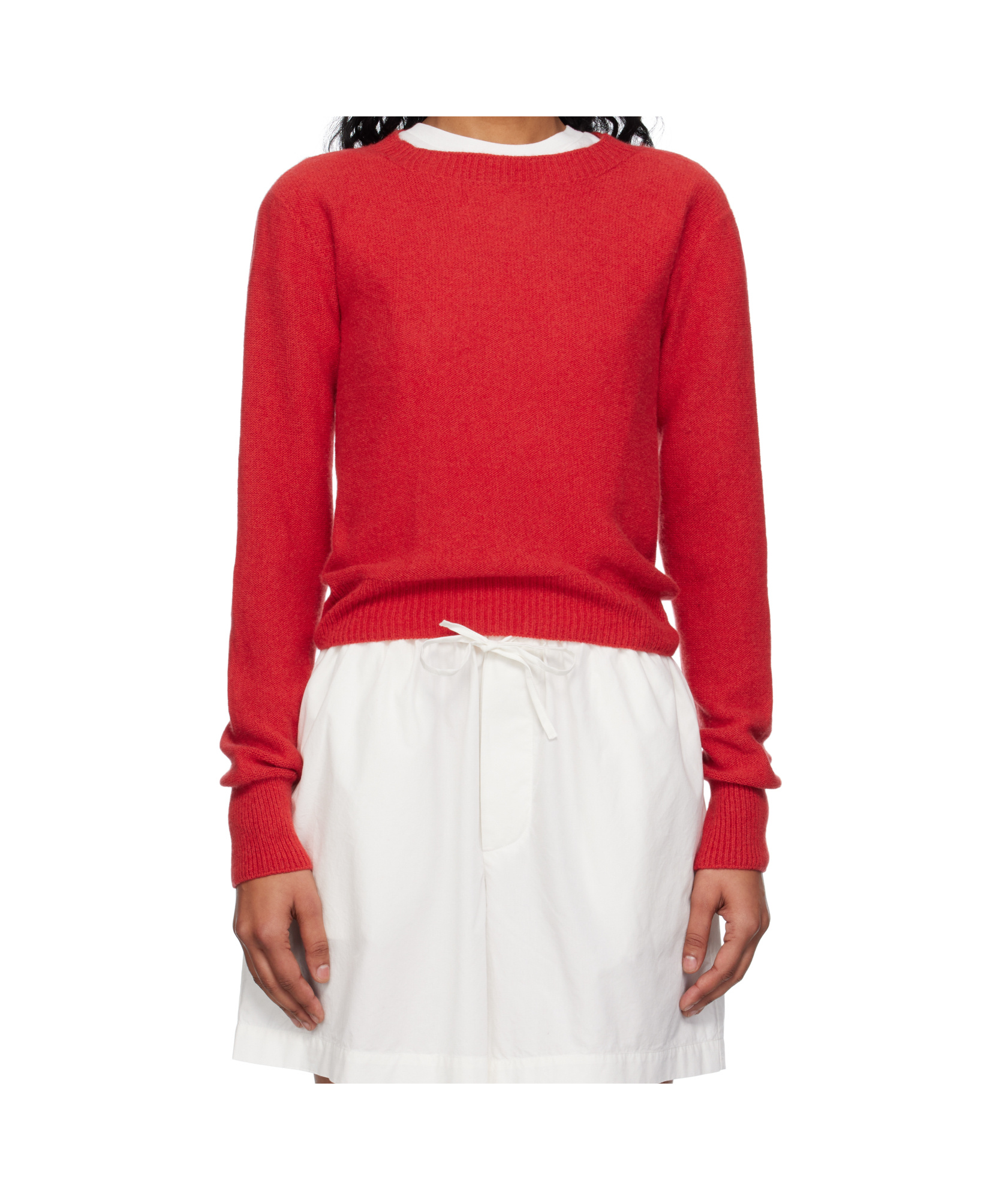 Baserange Round-neck Sweater In Red