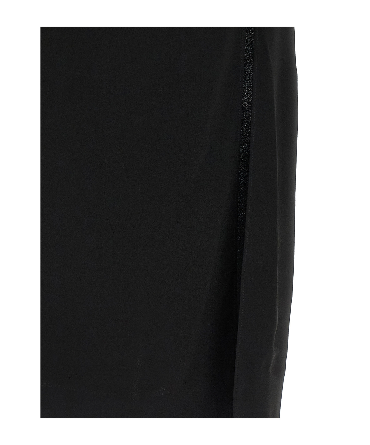 Dolce & Gabbana Draped V-neckline Midi Length Dress In Black