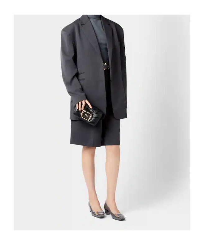 Roger Vivier Belle Vivier Patent Pumps With Metal Buckle In Black