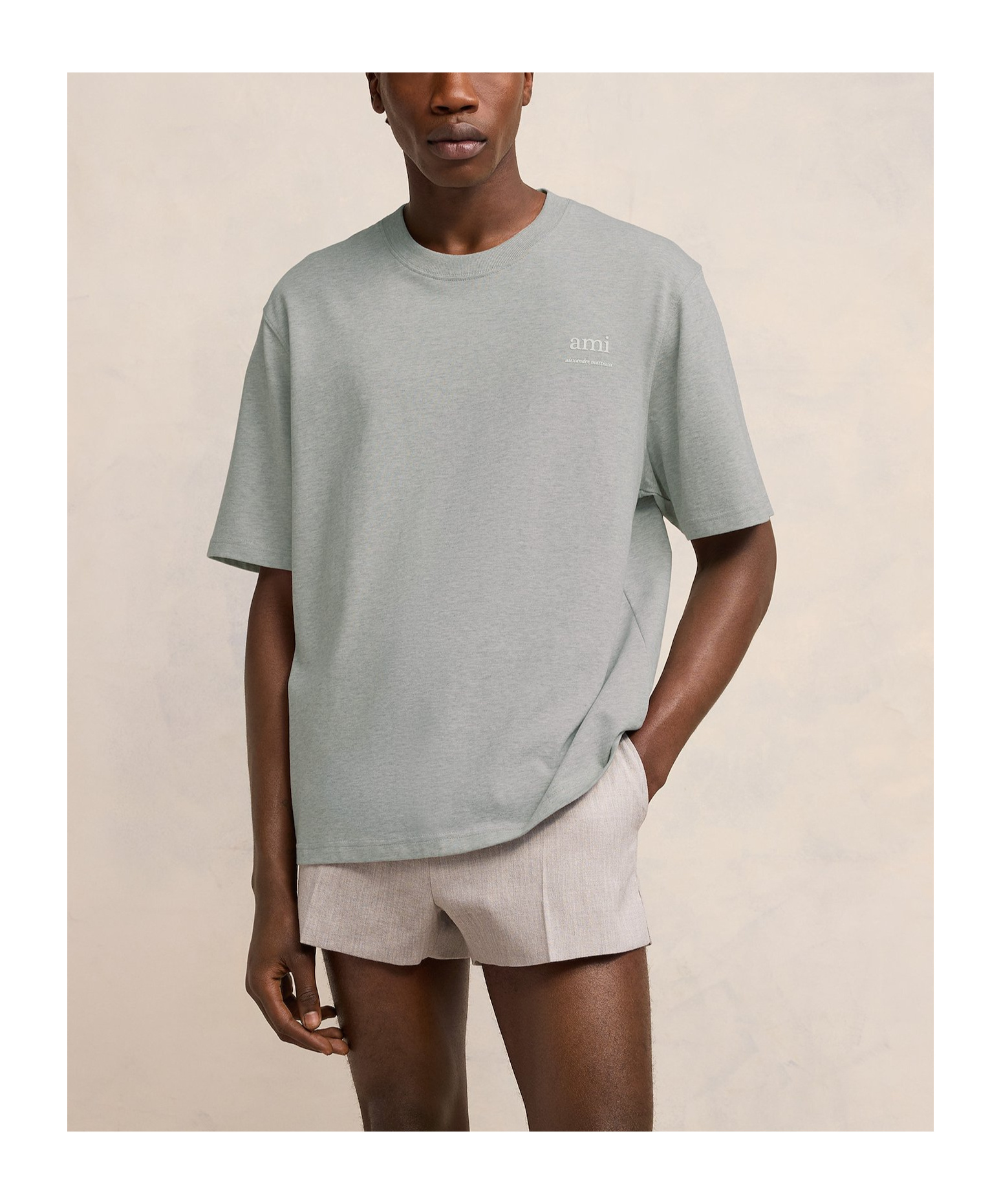 Ami Alexandre Mattiussi Ami Tee In Gray