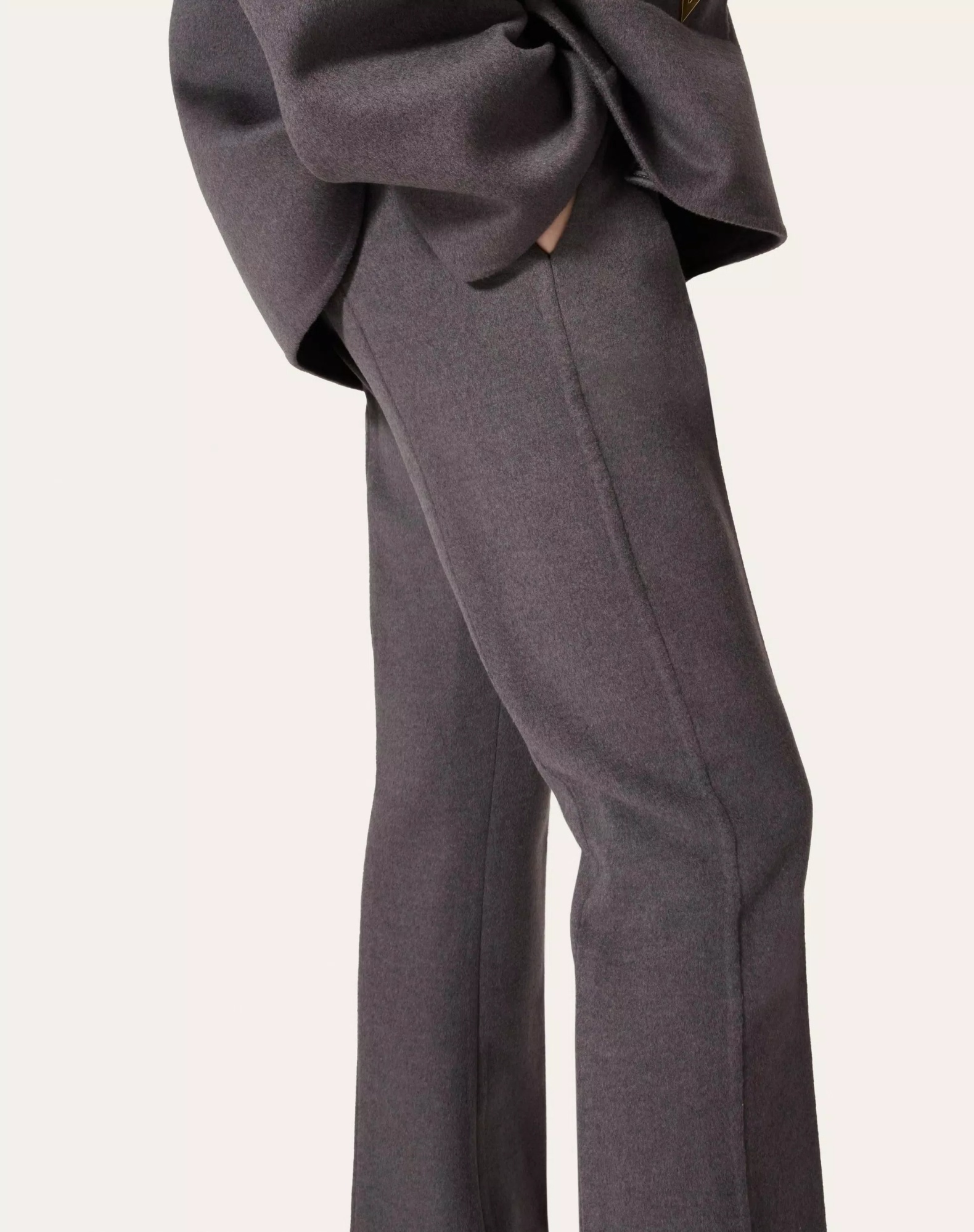 Valentino Virgin Wool-cashmere Tailored Trousers In Black