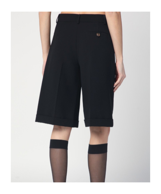 Moschino Belt-loop Shorts In Black