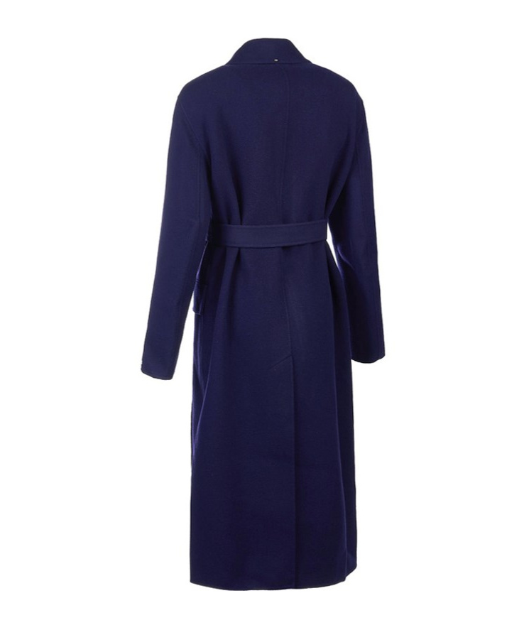Max Mara Long-sleeved Coat In Black