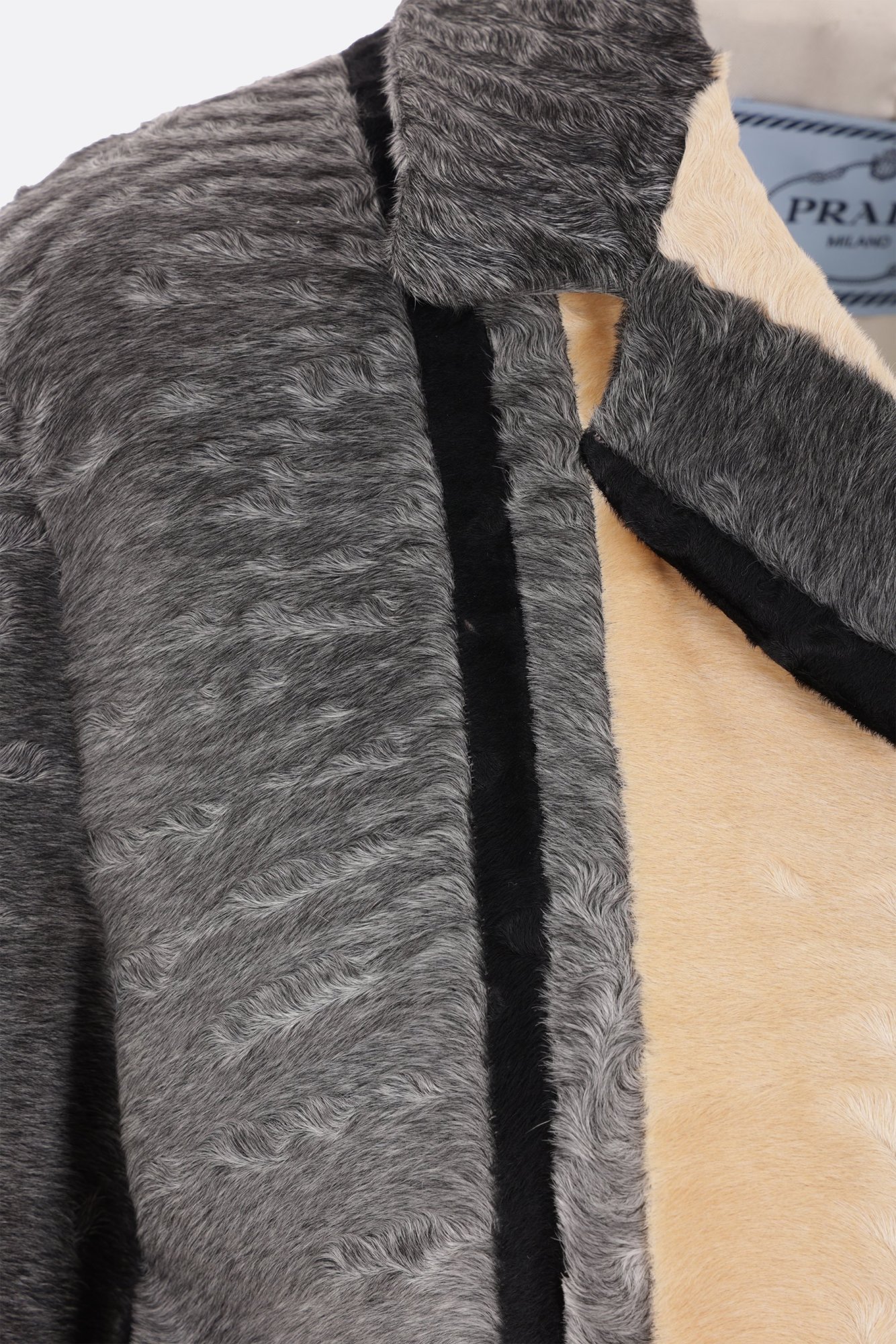 Prada Long-sleeved Coat In Multi