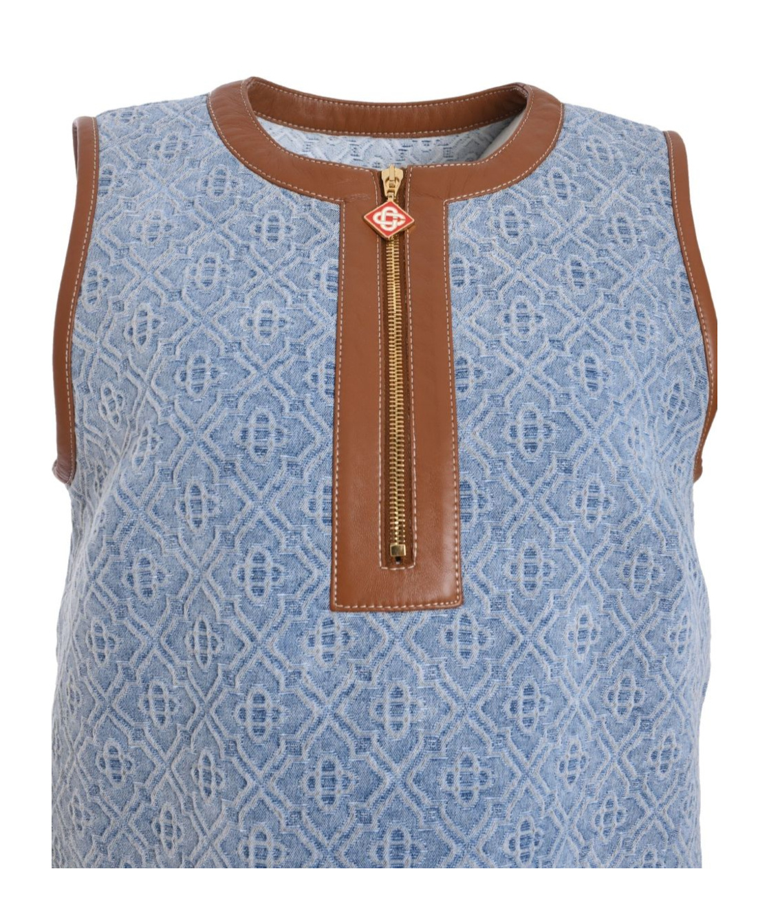 Casablanca Denim Monogram Dress In Blue
