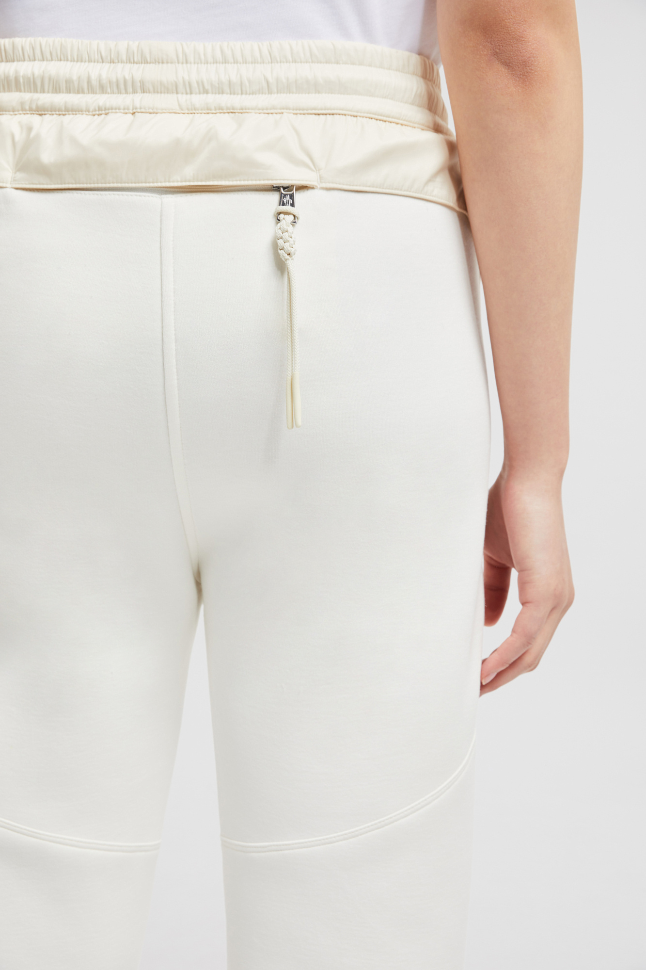 Moncler Elastic Waist Sweatpants In White