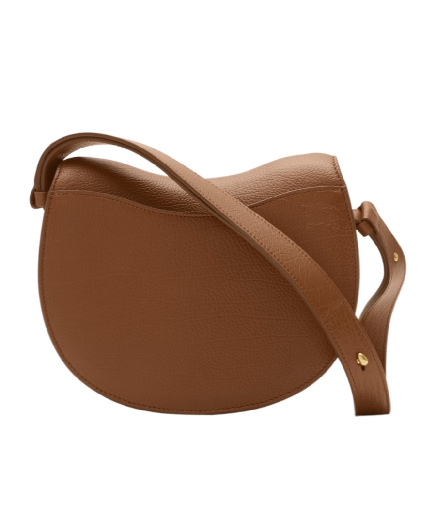 Burberry Rocking Horse Small Leather Saddle Crossbody Bag In Brown