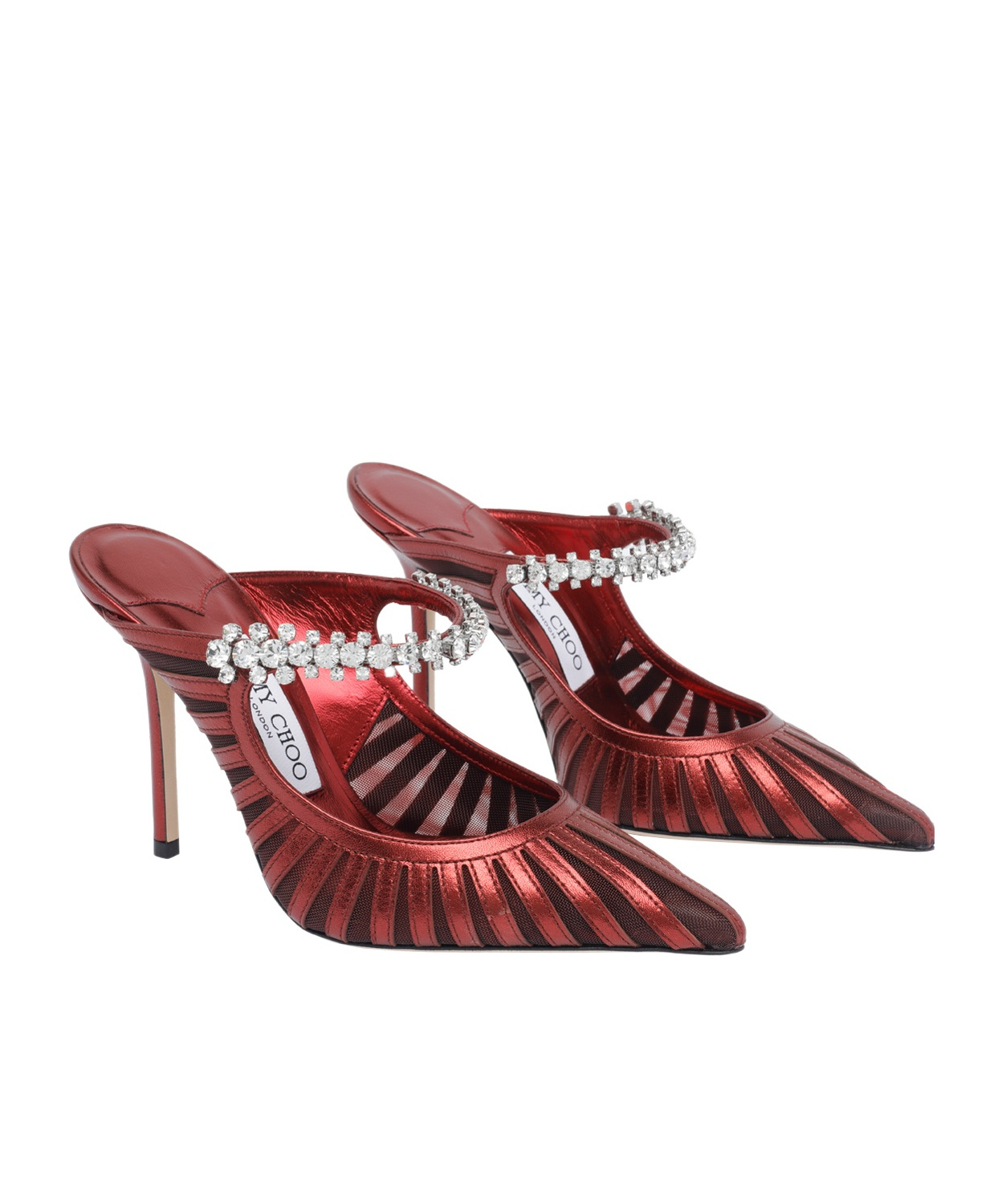Jimmy Choo Pointed High-heeled Sandals In Red