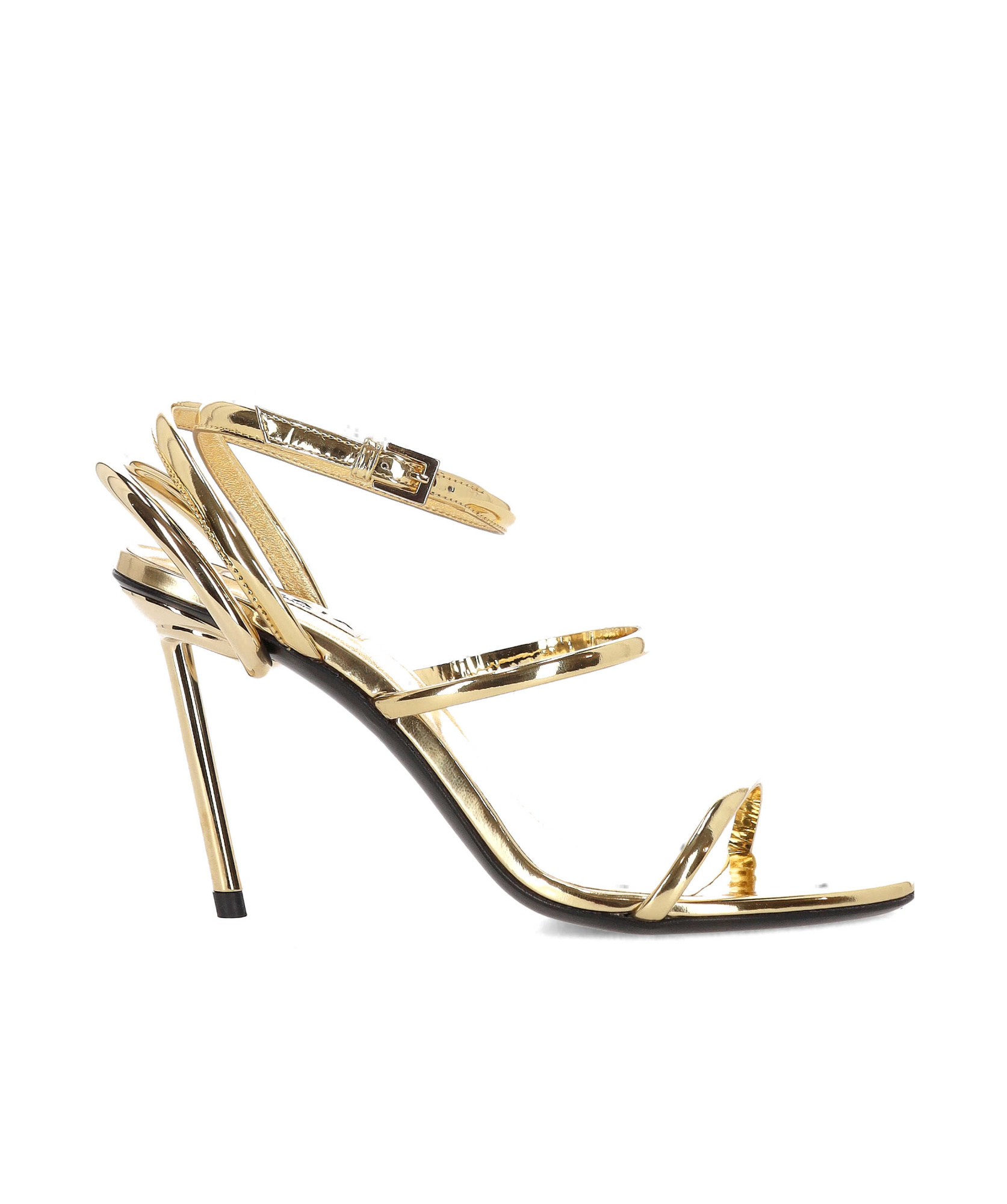 Alaïa Leather Heeled Sandals 90 In White