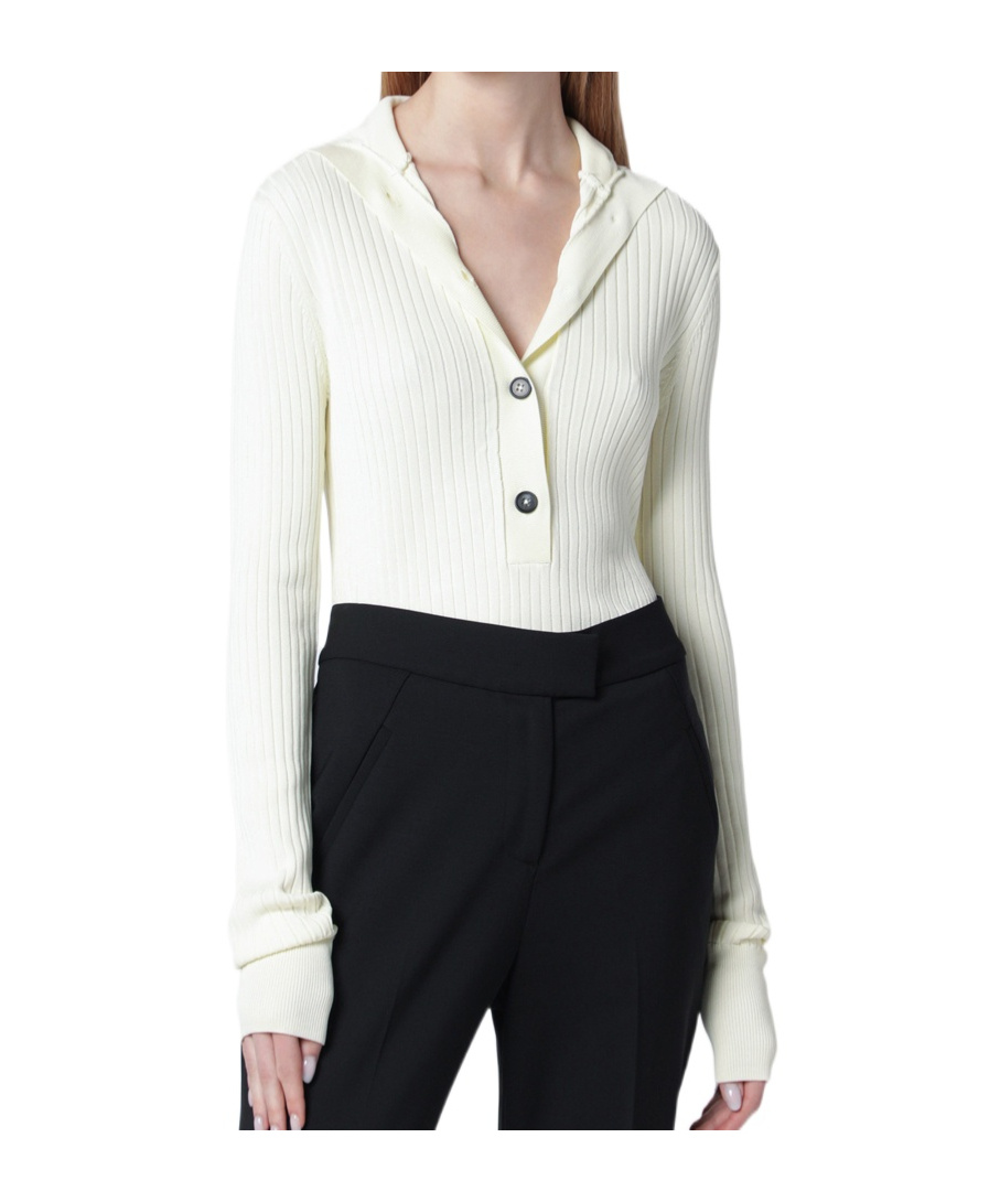 Entire Studios Turtleneck Sweater In White